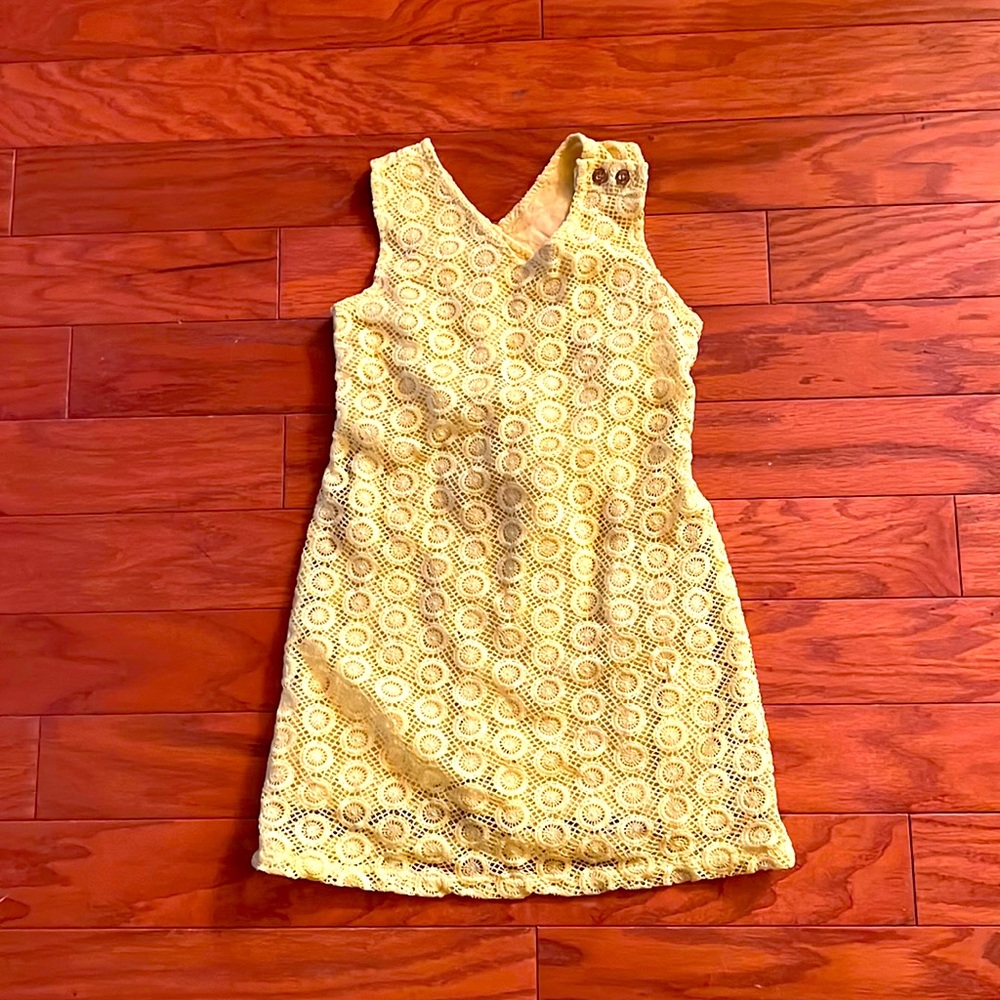 Kids yellow/gold sun dress
